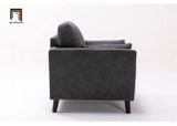  Ghế sofa đơn phòng khách thư giãn DT29 Blendis vải nỉ xám đậm 