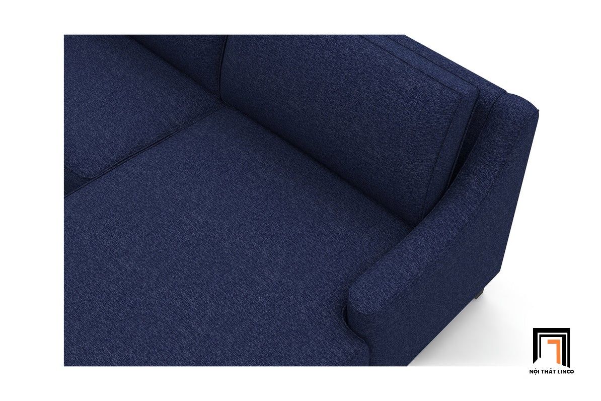  Ghế sofa góc L GT9 Soto 2m4 x 1m6 màu xanh đen phong cách Âu Mỹ 