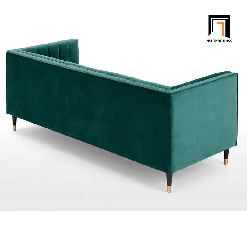  Ghế sofa băng sang trọng 2m1 BT81 Nova vải nhung xanh lá 