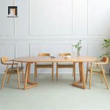  Bộ bàn ghế ăn hình oval 4 chỗ 48-KH4-G32-B92Oval gỗ cao su 
