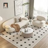  Ghế sofa băng cong trang trí tiệm shop BT147 Nina 2m vải nỉ 