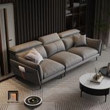  Bộ ghế sofa nỉ gật gù phòng khách đẹp KT138 Numan xám đậm 