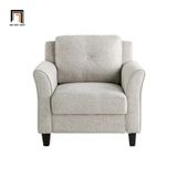  Ghế sofa đơn thư giãn giá rẻ DT114 Lourdez màu xám trắng 