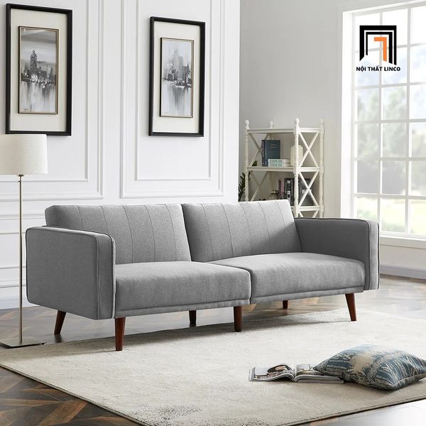 ghế sofa giường nằm màu xám 2m