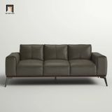  Ghế sofa băng sang trọng 2m1 BT177 Conley bọc da giả nâu đậm 