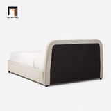  Giường ngủ bọc vải nỉ xám trắng GN54 Camilla 1m6 x 2m giá rẻ 