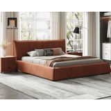  Giường ngủ bọc da giả Pu GN57 Elsie 1m6 x 2m sang trọng 