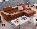  Bộ ghế sofa góc L cao cấp GT244 Trivoli 2m5 x 1m6 da giả nâu 