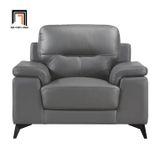  Ghế sofa đơn gia đình da công nghiệp DT62 Mahler màu xám 