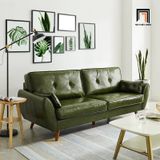  Bộ ghế sofa da giả Pu xanh than KT109 Rothry cho văn phòng 