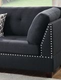  Bộ ghế sofa góc L xám đen GT66 Hectus 2m4 x 1m8 giá rẻ 