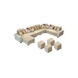  Bộ ghế sofa góc chữ U 3m45 GT123 Arian cho phòng khách lớn 