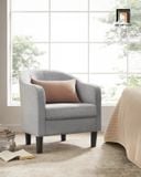  Ghế sofa đơn màu xám trắng sang trọng DT95 Alina nhỏ gọn 