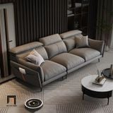  Ghế sofa băng vải nỉ nhung BT342 Numan 2m5 màu xám đậm 