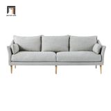  Ghế sofa văng màu xám trắng BT67 Consenja dài 2m giá rẻ 