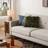  Ghế sofa văng giá rẻ màu xám trắng BT325 Elias dài 2m gia đình 