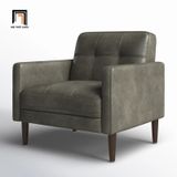  Ghế sofa đơn văn phòng làm việc DT101 Bharati bọc da giả đẹp 