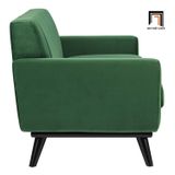  Ghế sofa văng sang trọng BT108 dài 2m xám đen vải nhung 