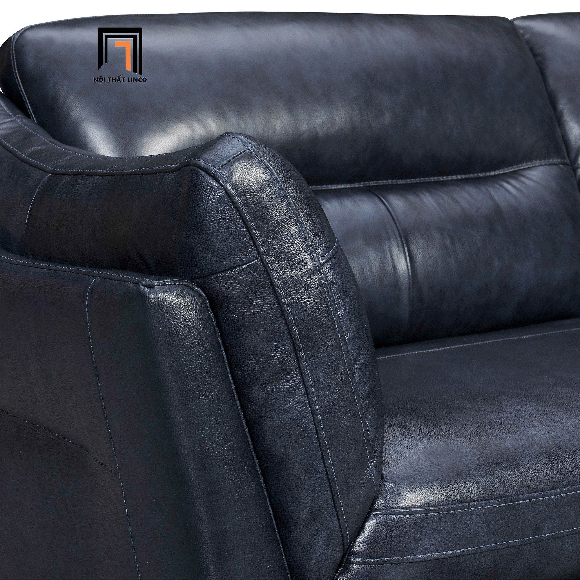  Ghế sofa văng hiện đại 2m BT133 Franz da giả màu xanh đen 