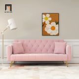  Ghế sofa giường xinh xắn GB82 Lindale 2m màu hồng phấn 