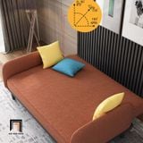  Ghế sofa bed giường nằm nhỏ GB64 Bowdon dài 1m6 màu carrot 