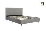  Giường ngủ 1m6 x 2m giá rẻ GN6 Hudspeth vải bố màu xám 