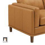  Ghế sofa đơn gia đình sang trọng DT59 Kassy da giả vàng nâu 