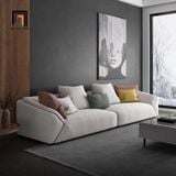  Ghế sofa văng hiện đại BT298 Orizaba dài 2m6 xám trắng nỉ 