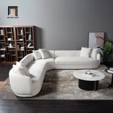  Ghế sofa góc cong vải nhung GT253 Ahitana 2m4 x 2m4 màu cam 