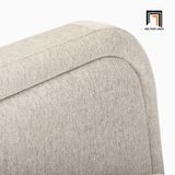  Giường ngủ bọc vải nỉ xám trắng GN54 Camilla 1m6 x 2m giá rẻ 