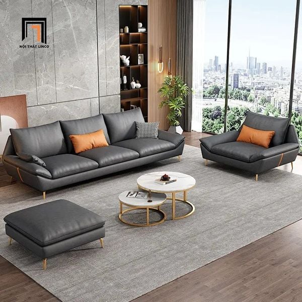 ghế sofa văng dài 2m3 màu xanh đậm