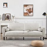  Ghế sofa băng da công nghiệp BT237 Bunow 1m9 xám ghi 