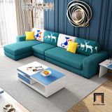  Bộ ghế sofa góc vải nỉ 3m x 1m6 phòng khách gia đình cao cấp 