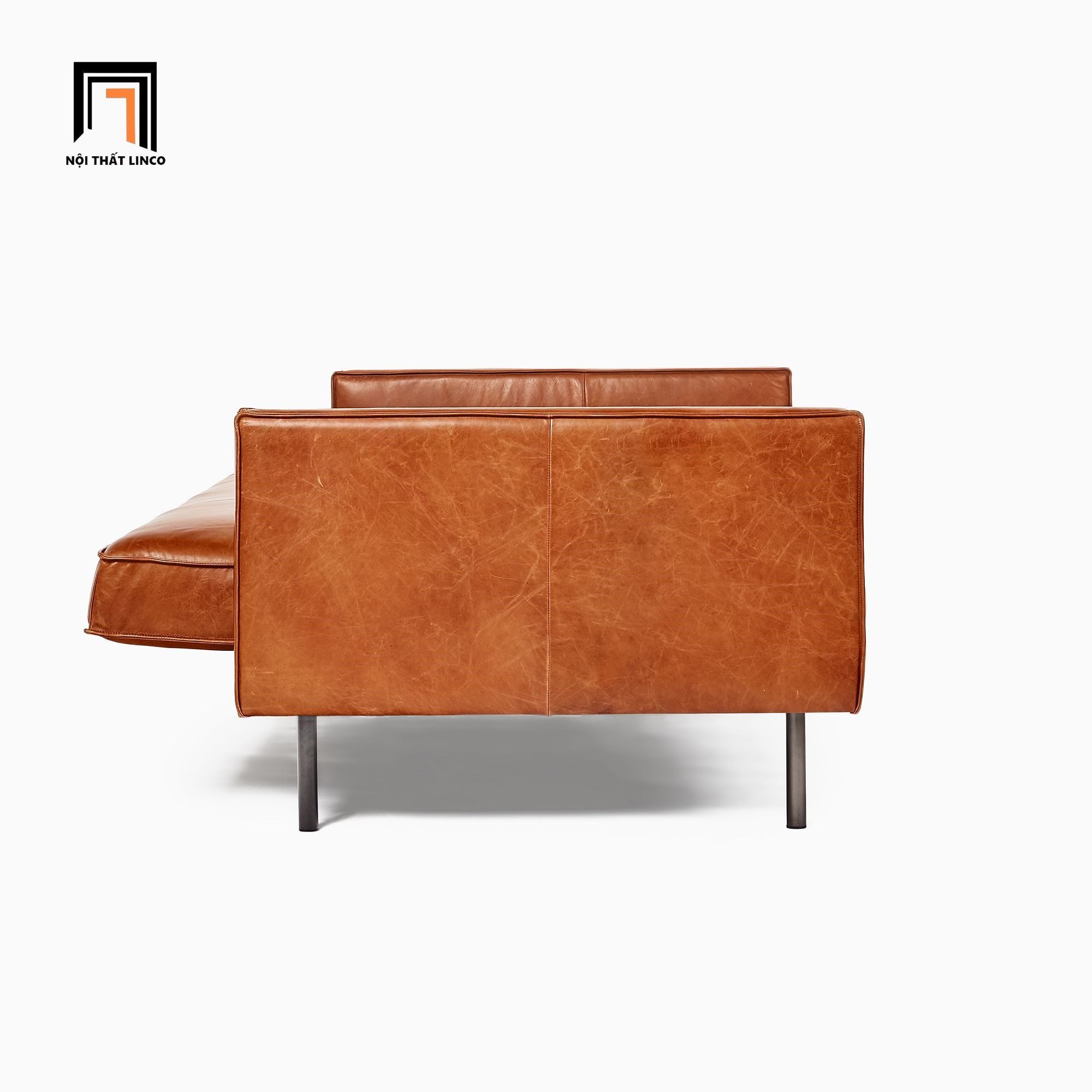  Ghế sofa băng bật giường dài 2m GB14 Axel bọc da công nghiệp 