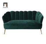  Ghế sofa băng cong xinh xắn BT86 Sans 2m2 màu xanh lá 