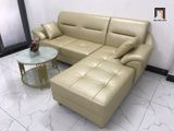  Sofa góc L da công nghiệp GT233 Palma 2m4 x 1m6 kem sữa 