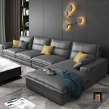  Bộ ghế sofa góc L 3m45 x 1m8 GT109 Vista vải nỉ trắng kem 