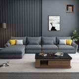  Ghế sofa góc L sang trọng GT173 Bonita 2m5 x 1m7 xám lông chuột 