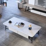  Bàn sofa phòng khách hiện đại BSF8 Camis 1m1 x 55 mặt đá đen 