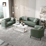 Ghế sofa băng da giả BT149 1m8 xanh lá cho chung cư 