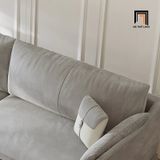 Bộ ghế sofa phòng khách đẹp KT89 Riverton xám trắng vải nỉ 
