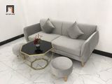  Bộ ghế sofa băng BL11 BB dài 1m9 xám vải nhung đẹp hiện đại 