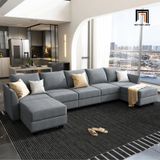  Ghế sofa chữ U căn hộ chung cư UT29 Balin 3m3 vải nỉ giá rẻ 