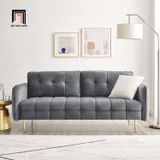  Ghế sofa băng dài 1m9 BT98 Cameron 1m9 vải nỉ xanh lá 