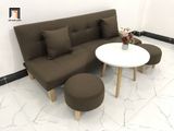  Bộ ghế sofa giường mini nâu đậm dài 1m72 cho phòng trọ 