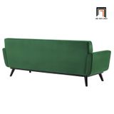  Ghế sofa văng sang trọng BT108 dài 2m xám đen vải nhung 