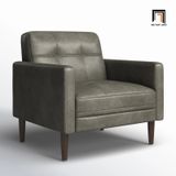  Ghế sofa đơn văn phòng làm việc DT101 Bharati bọc da giả đẹp 