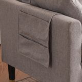  Ghế sofa băng vải nỉ đẹp BT303 Klatovy dài 2m2 màu xám ghi 