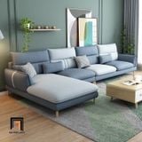  Ghế sofa góc chữ L xinh xắn GT190 Nancy 3m x 1m6 cho gia đình 