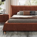  Giường ngủ bọc da giả Pu GN57 Elsie 1m6 x 2m sang trọng 